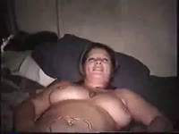 Chubby coed with an urge for sex gets wild while treating this hunk with monster cock to a BJ